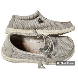 Hey Dude Wally Sox Mens Size 10 Ash Gray Washable Lightweight Cushioned